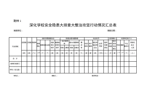 隐患排查表格