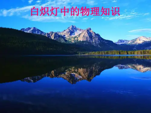 白炽灯中的物理知识