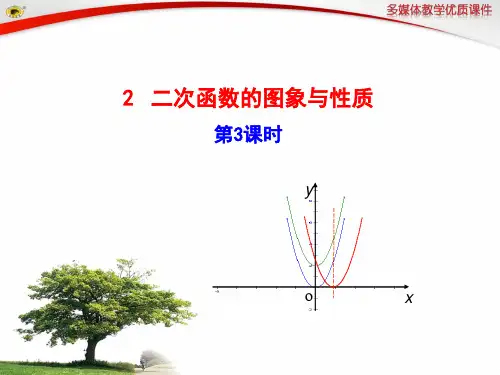 新版北师大九年级下2.2二次函数的图象与性质(3)课件