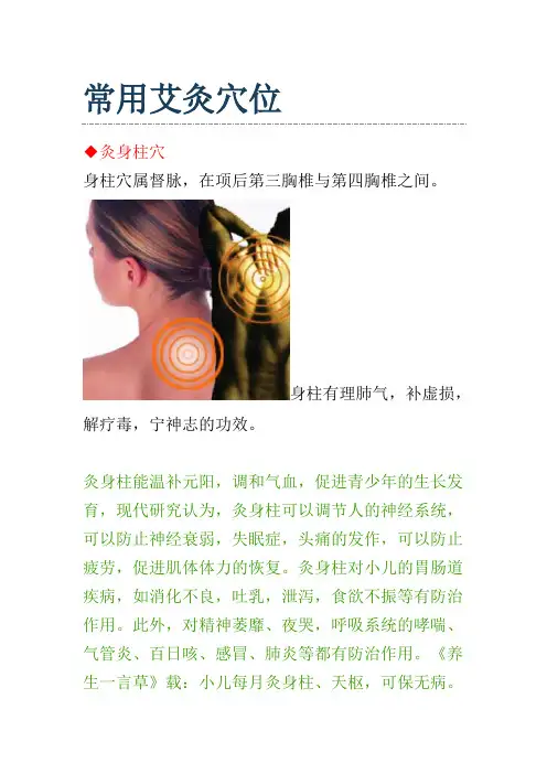 常用艾灸穴位