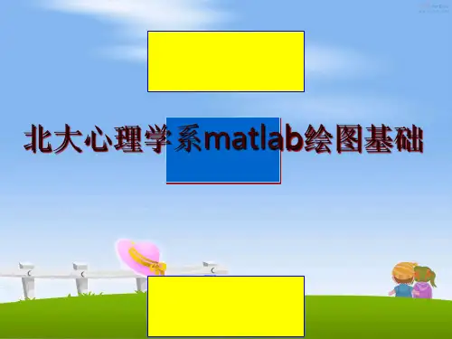 最新北大心理学系matlab绘图基础ppt课件