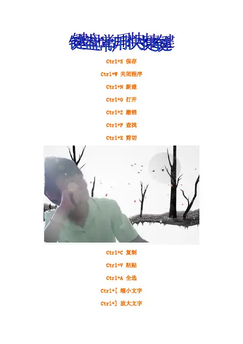 键盘常用快捷键