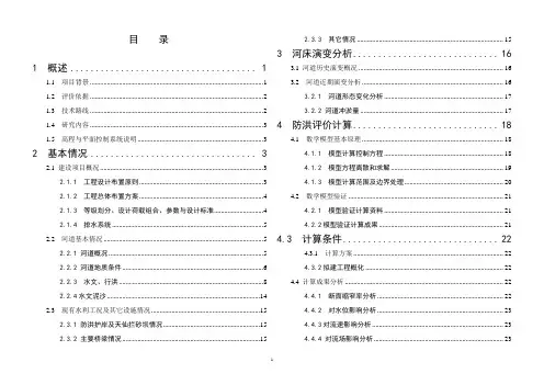 防洪评价报告 2