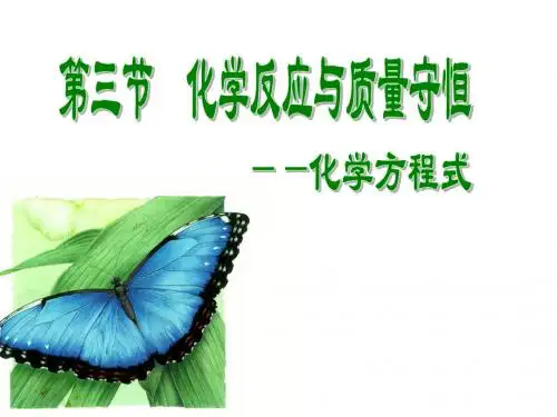 GG2.3化学反应与质量守恒(4)2013.4.7