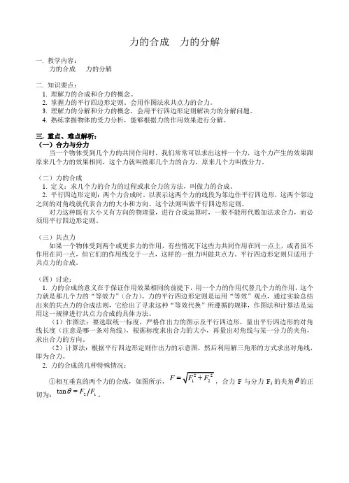 力的合成__力的分解