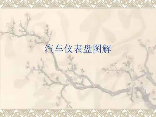 汽车仪表盘图解课件