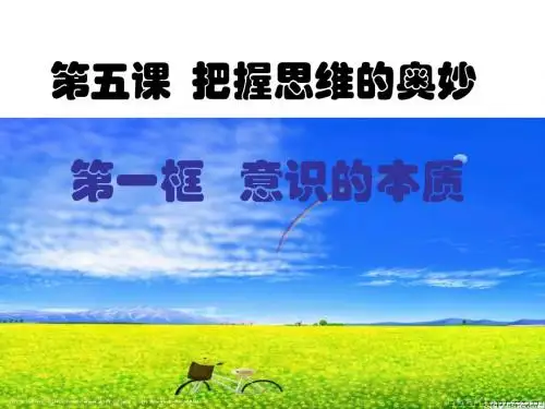 第5课    把握思维的奥妙