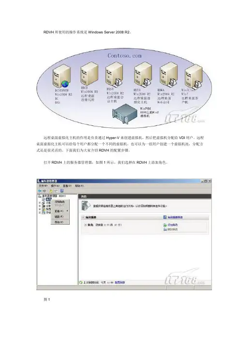 Win2008 R2 VDI远程桌面虚拟化主机配置