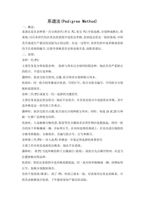 系谱法