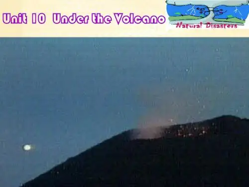 上学期 unit10 under the volcano