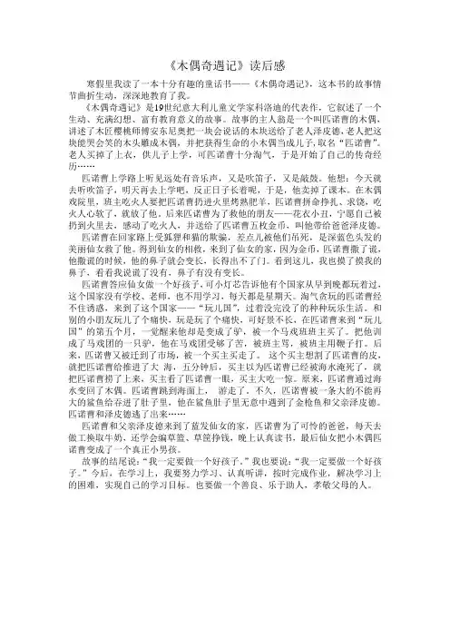 木偶奇遇记 2