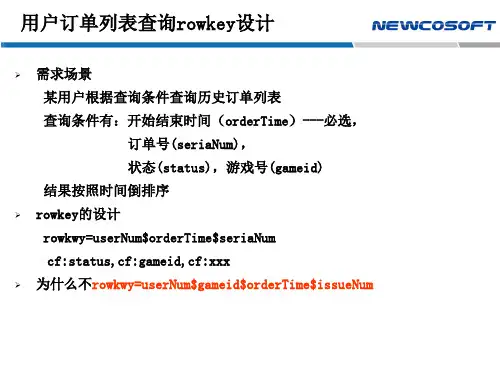 Hbase分页查询的rowkey设计技巧