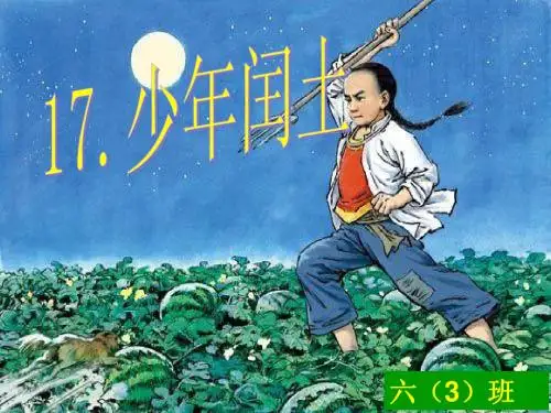 17、《少年闰土》课件