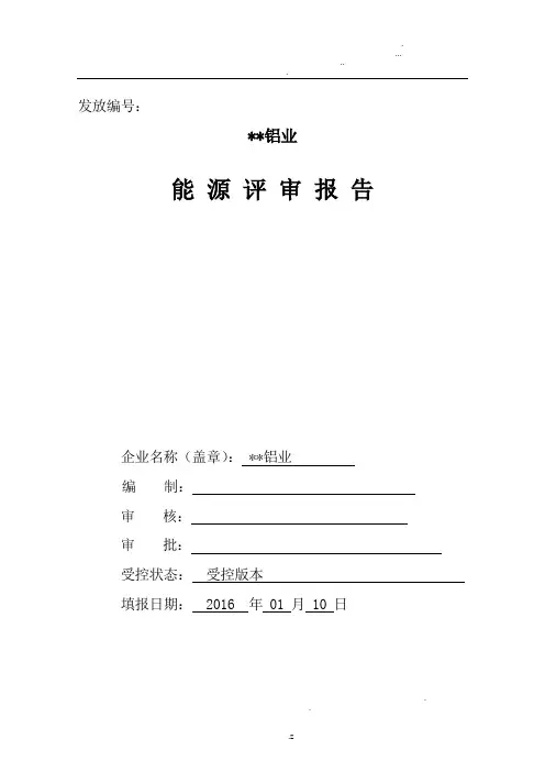 能源评审报告
