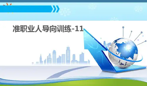 准职业人导向训练课件
