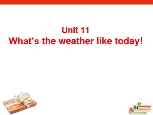 广州版英语五上《What’s the weather like today》