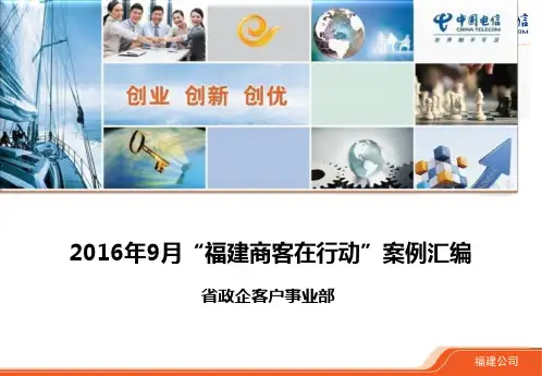 20169月电信商客细分市场案例集