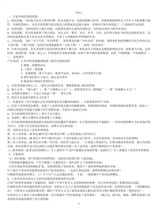 历史拓展知识