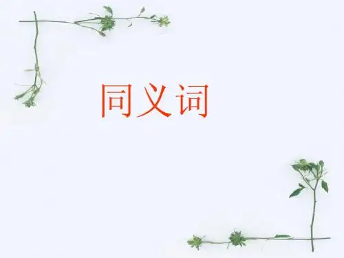 初一同义词1