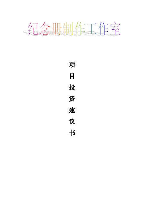 项目投资建议书 2