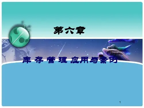 库存管理应用与分析课件
