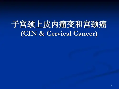 妇产科学教学课件：子宫颈上皮内瘤变和宫颈癌