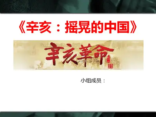 《辛亥:摇晃的中国》读后感总结