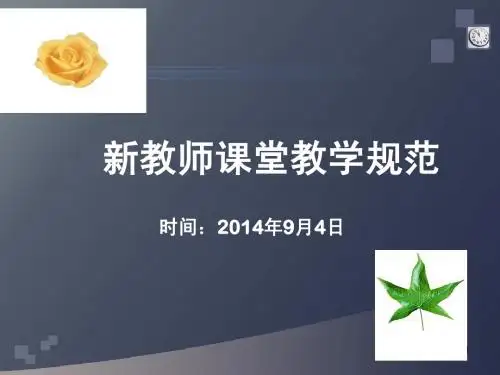 新教师培训:课堂教学规范