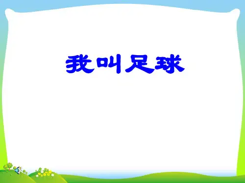 苏教版我叫足球-课件
