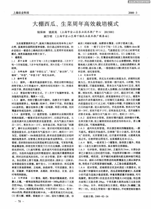 大棚西瓜、生菜周年高效栽培模式