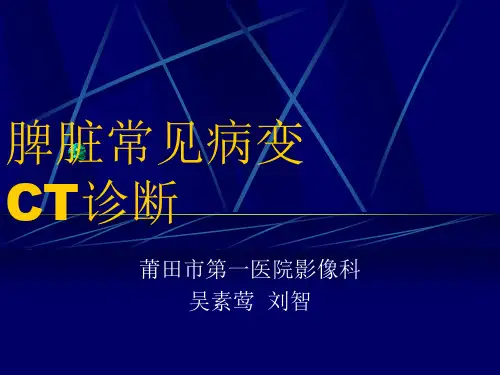 脾CT诊断