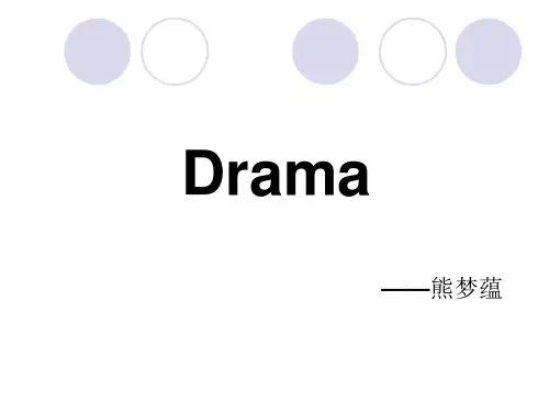 戏剧简介 英文