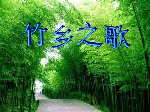 (北师大版)一年级语文下册课件竹乡之歌