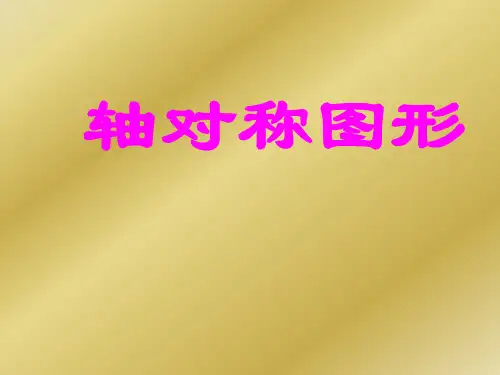 初二数学 轴对称图形