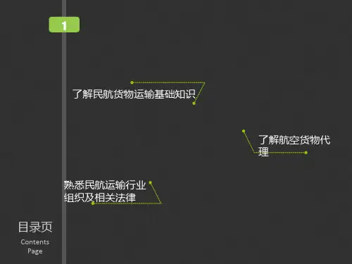 民航货物运输概念