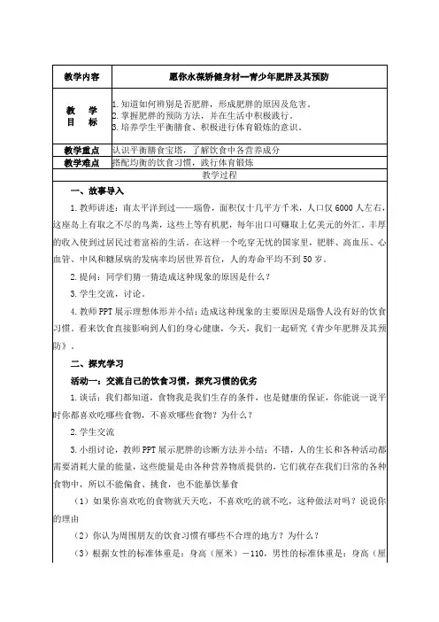 青少年肥胖