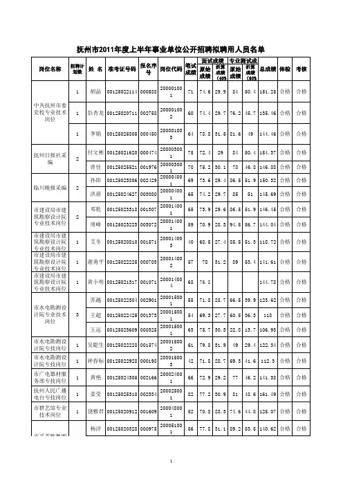 事业单位招聘
