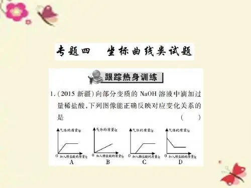 【中考风向标】2016中考化学 第二轮 中考专题提升 专题四 坐标曲线类试题(精练)课件