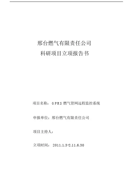 国家高新技术企业认定立项报告模板.docx