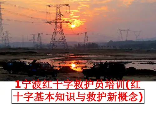 最新1宁波红十字救护员培训(红十字基本知识与救护新概念)