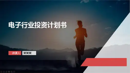 电子行业投资计划书