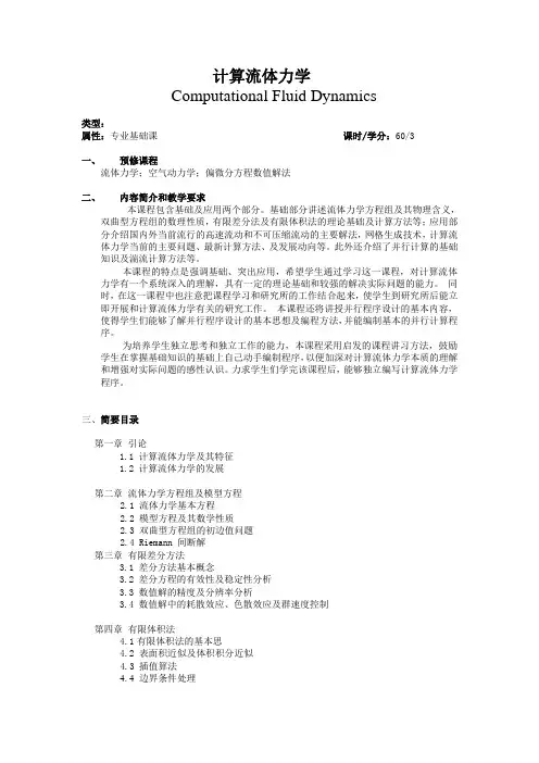 计算流体力学 2