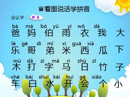 幼儿识字大全生字拼音积累学习课件