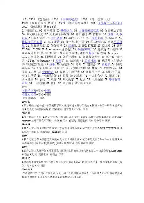 零点乐队