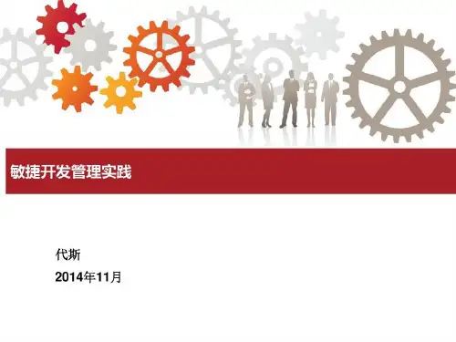 敏捷开发管理实践48页PPT