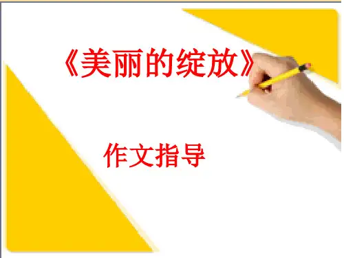 《美丽的绽放》写作指导ppt课件(2)