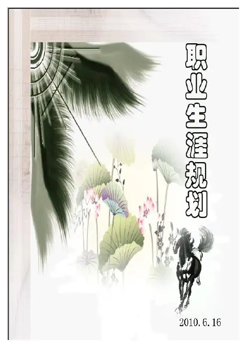 职业生涯规划书 计算机专业