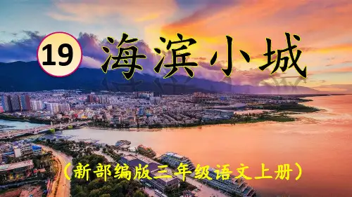 部编版三年级《海滨小城》PPT新课件