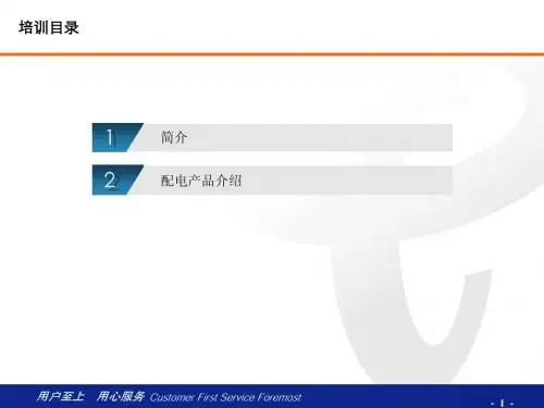 配电产品和电源柜