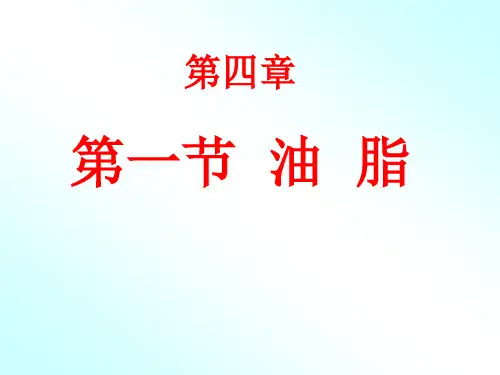 人教版高中化学选修五油脂1
